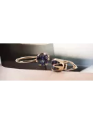 Earrings Vintage style Alexandrite Original Vintage 14K Rose Gold vec056r